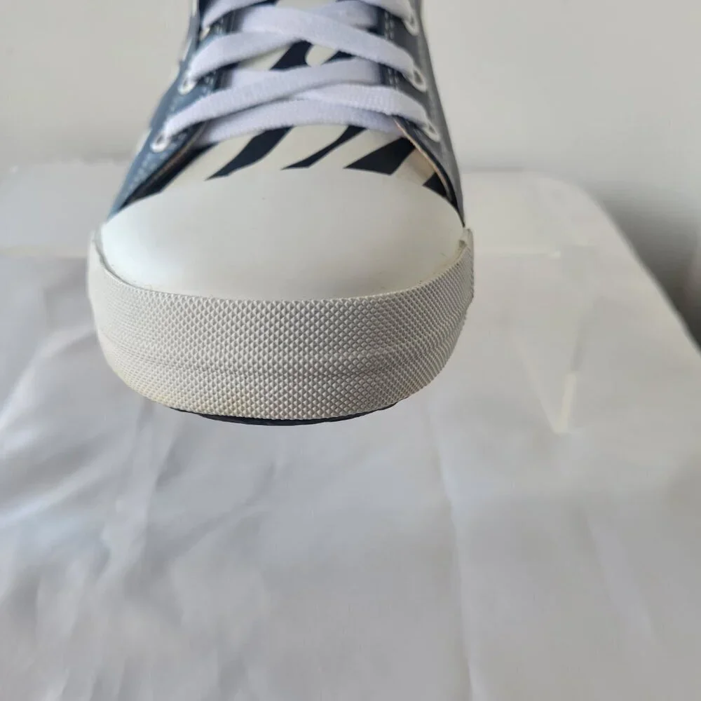 NWT - Elvetik Zebra Stripes Rubber Lace-up Boots Swiss Design (US Size 5)